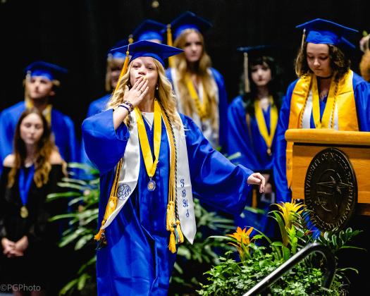 The Fernandina Beach High School Class of 2025 graduation ceremony was held Saturday at the University of North Florida Arena in Jacksonville. Photo by Penny Glackin/Special to the News-Leader