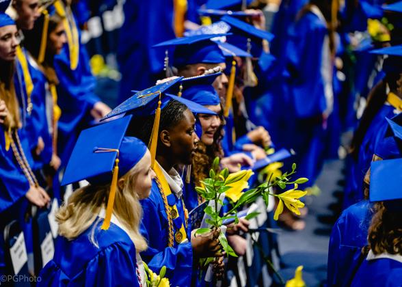 The Fernandina Beach High School Class of 2025 graduation ceremony was held Saturday at the University of North Florida Arena in Jacksonville. Photo by Penny Glackin/Special to the News-Leader