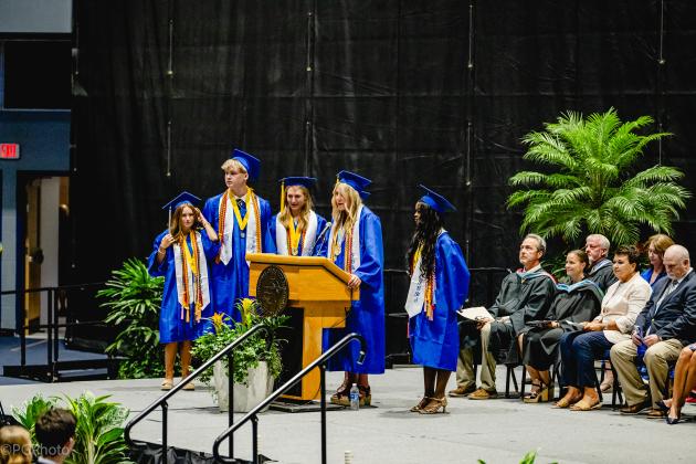 The Fernandina Beach High School Class of 2025 graduation ceremony was held Saturday at the University of North Florida Arena in Jacksonville. Photo by Penny Glackin/Special to the News-Leader