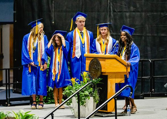 The Fernandina Beach High School Class of 2025 graduation ceremony was held Saturday at the University of North Florida Arena in Jacksonville. Photo by Penny Glackin/Special to the News-Leader