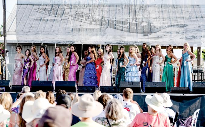 The 2025 Miss Shrimp Festival Pageant was held Friday during the 60th anniversary Isle of Eight Flags Shrimp Festival. Photo by Penny Glackin/Special to the News-Leader