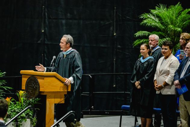 The Fernandina Beach High School Class of 2025 graduation ceremony was held Saturday at the University of North Florida Arena in Jacksonville. Photo by Penny Glackin/Special to the News-Leader