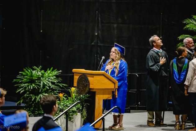 The Fernandina Beach High School Class of 2025 graduation ceremony was held Saturday at the University of North Florida Arena in Jacksonville. Photo by Penny Glackin/Special to the News-Leader