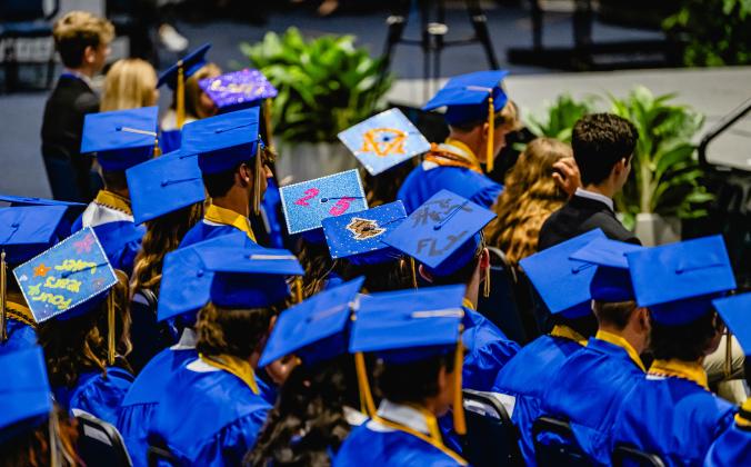 The Fernandina Beach High School Class of 2025 graduation ceremony was held Saturday at the University of North Florida Arena in Jacksonville. Photo by Penny Glackin/Special to the News-Leader