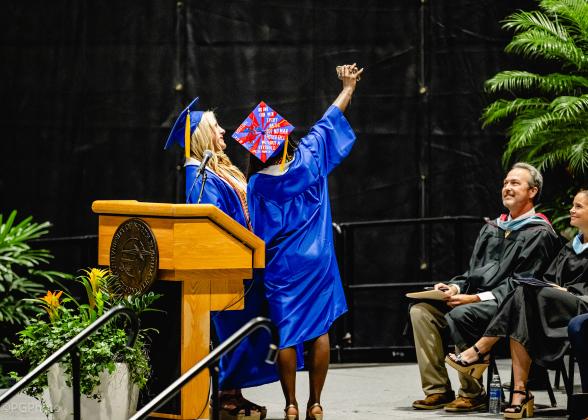 The Fernandina Beach High School Class of 2025 graduation ceremony was held Saturday at the University of North Florida Arena in Jacksonville. Photo by Penny Glackin/Special to the News-Leader