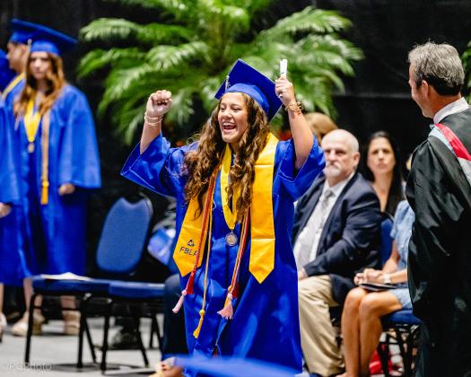 The Fernandina Beach High School Class of 2025 graduation ceremony was held Saturday at the University of North Florida Arena in Jacksonville. Photo by Penny Glackin/Special to the News-Leader