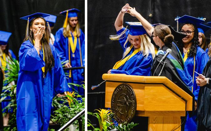 The Fernandina Beach High School Class of 2025 graduation ceremony was held Saturday at the University of North Florida Arena in Jacksonville. Photo by Penny Glackin/Special to the News-Leader