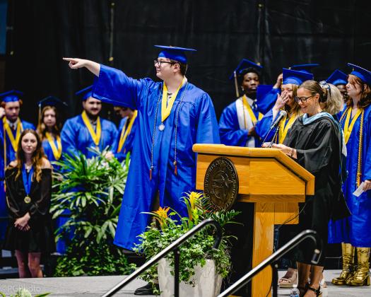The Fernandina Beach High School Class of 2025 graduation ceremony was held Saturday at the University of North Florida Arena in Jacksonville. Photo by Penny Glackin/Special to the News-Leader
