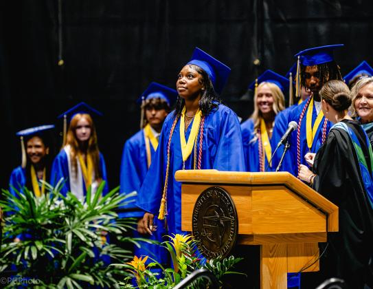 The Fernandina Beach High School Class of 2025 graduation ceremony was held Saturday at the University of North Florida Arena in Jacksonville. Photo by Penny Glackin/Special to the News-Leader