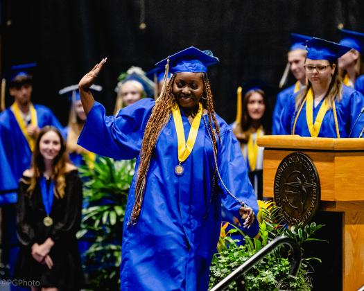 The Fernandina Beach High School Class of 2025 graduation ceremony was held Saturday at the University of North Florida Arena in Jacksonville. Photo by Penny Glackin/Special to the News-Leader