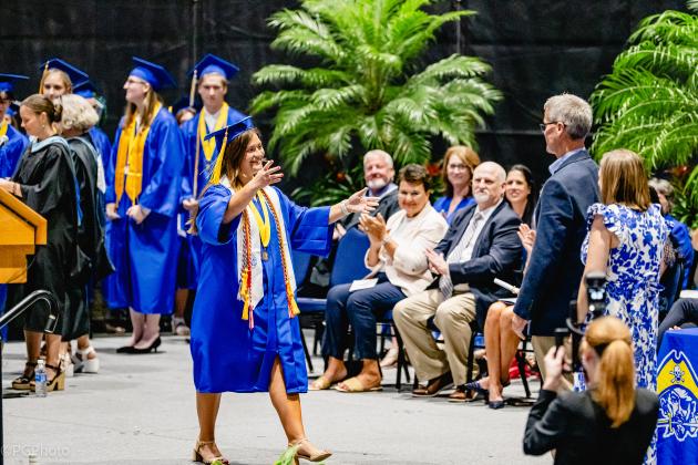 The Fernandina Beach High School Class of 2025 graduation ceremony was held Saturday at the University of North Florida Arena in Jacksonville. Photo by Penny Glackin/Special to the News-Leader