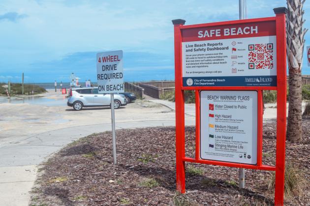 This sign is posted at Seaside Park in Fernandina Beach. Photo by Ashley Chandler/News-Leader