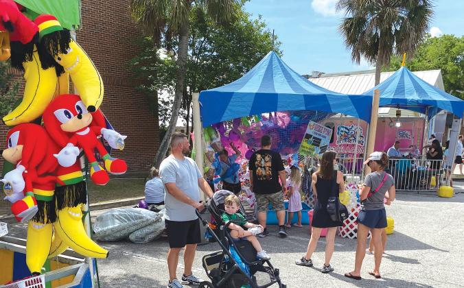 Kid's Zone on Saturday at the 60th anniversary Isle of Eight Flags Shrimp Festival. Photo by Beth Jones/News-Leader
