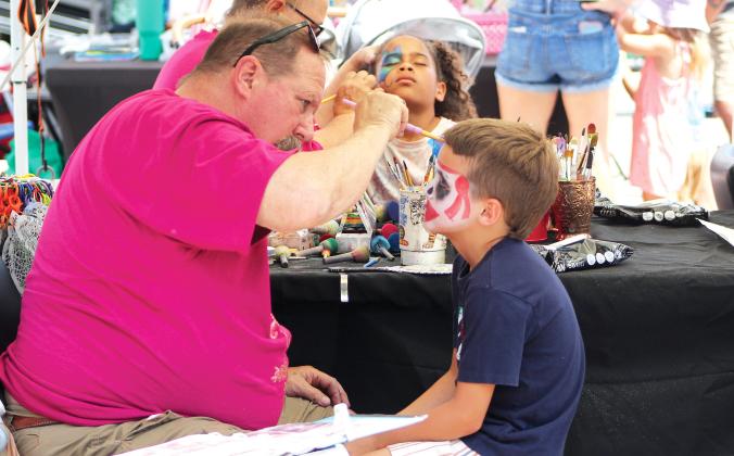Kid's Zone on Saturday at the 60th anniversary Isle of Eight Flags Shrimp Festival. Photo by Beth Jones/News-Leader