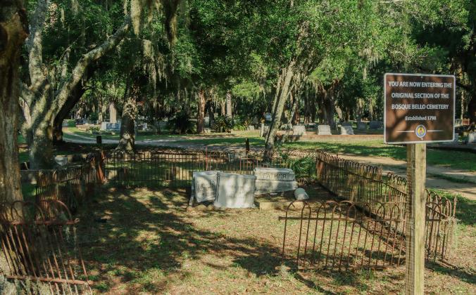 The Fernandina Beach City Commission, the Amelia Island Fernandina Restoration Foundation and Terracon, Inc. are seeking to get the historic Bosque Bello cemetery entirely placed on the National Register of Historic Places. (Ashley Chandler/News-Leader)