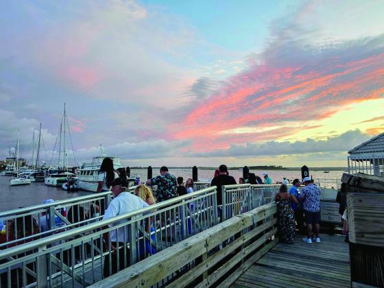 The gangway that collapsed Friday night during the Hometown 4th of July event is pictured less than an hour before the collapse. Photo by Ashley Chandler/News-Leader