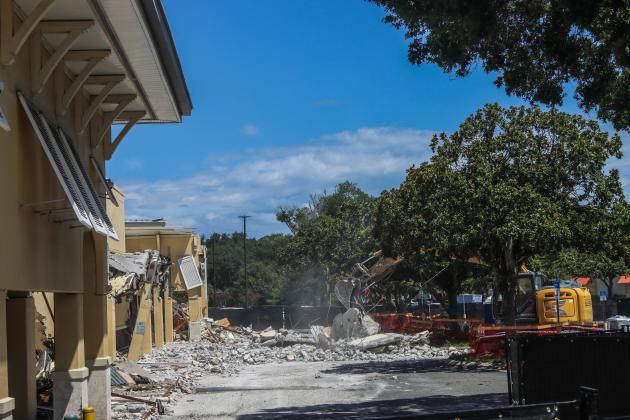 Workers demolish the Island Walk Publix on July 2. Photo by Ashley Chandler/News-Leader