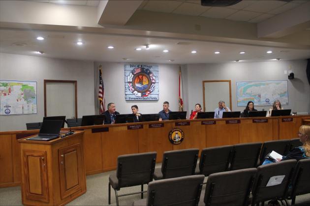 City commissioners at the city budget workshop Aug. 5. Photo by Marisa DeMar/News-Leader