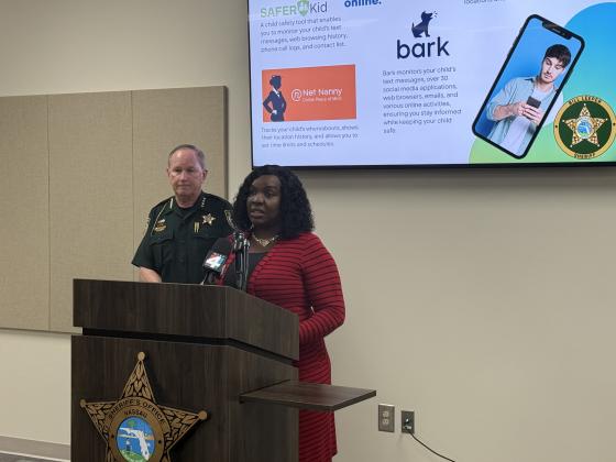 Photo by Nick Blank/News-Leader Nassau County Victim Advocate Madrina Addison said parents can use apps like Bark and Net Nanny to monitor a child's social media.