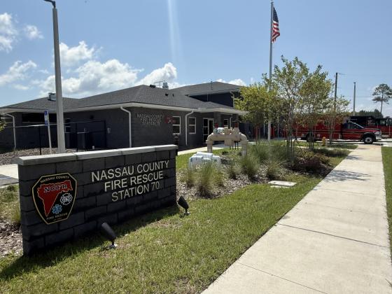 Nassau County Fire Rescue Station 70, 942456 Old Nassauville Road, is the second of three new fire stations the county will open this year. Photos by Nick Blank/News-Leader