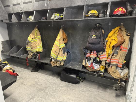Nassau County Fire Rescue Station 70 has 11 sleeping quarters, four-and-a-half bathrooms, a living room, a kitchen and an exercise room. Photos by Nick Blank/News-Leader