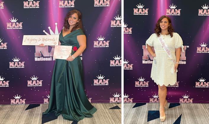 Quinn Ortiz at the Florida competition for National American Miss. Ortiz placed in the Top 25 which qualifies her to compete in the national competition set to be held over Thanksgiving. Submitted photos
