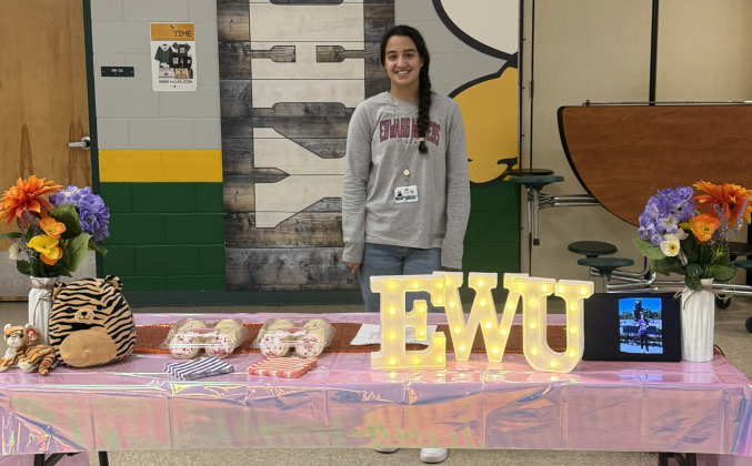 Kyleigh Golden celebrates her signing to Edward Waters University. Both were standout softball players at Yulee High School. Submitted photo