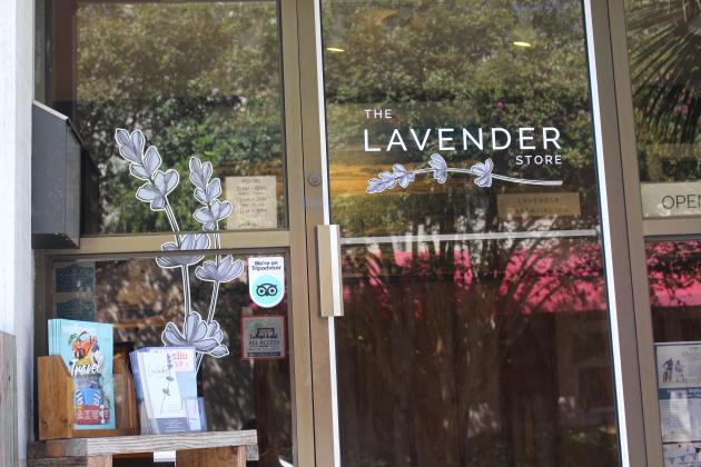 All Access Main Street decal outside of the window of The Lavender Store in downtown Fernandina Beach. Photos by Marisa DeMar/News-Leader 