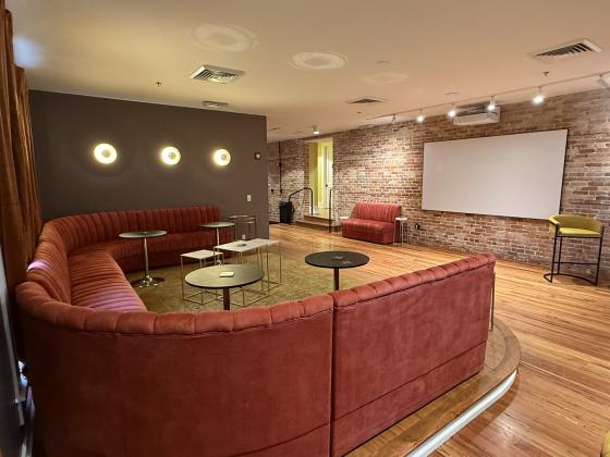 Concert-goers can watch shows at the Tigre Island Room from several areas including this upstairs lounge. Photo by Nick Blank/News-Leader