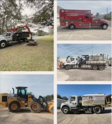The new vehicles included in the city’s approved budget for 2025-2026.  Image from Jeremiah Glisson’s meeting presentation