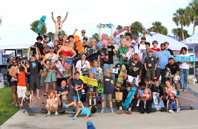 All of the skateboarders at the latest Terry Kelly Skate Jam.
