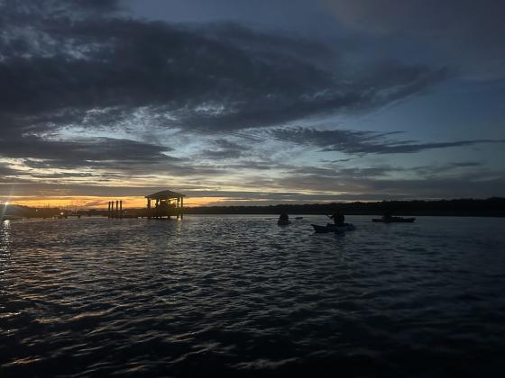 The Fernandina Beach Harbor during the paddle-out on Sept 6. Photos submitted by Nicole Jamieson 
