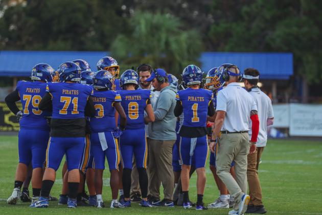 Pirates remained undefeated after beating the Forth White Indians 28-27 in Week Four. Photo by Ashley Chandler/News-Leader