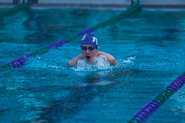 The Fernandina Beach swim team hosted the Nassau County Swim Jamboree on Aug. 28 at the Atlantic Recreation Center. The Pirates hosted the Yulee High School Hornets, West Nassau High School Warriors and the Hilliard Middle Senior School Red Flashes at the Thursday meet. Photo by Ashley Chandler/News-Leader