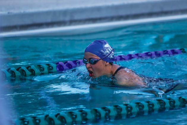 The Fernandina Beach swim team hosted the Nassau County Swim Jamboree on Aug. 28 at the Atlantic Recreation Center. The Pirates hosted the Yulee High School Hornets, West Nassau High School Warriors and the Hilliard Middle Senior School Red Flashes at the Thursday meet. Photo by Ashley Chandler/News-Leader