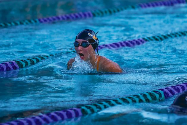 The Fernandina Beach swim team hosted the Nassau County Swim Jamboree on Aug. 28 at the Atlantic Recreation Center. The Pirates hosted the Yulee High School Hornets, West Nassau High School Warriors and the Hilliard Middle Senior School Red Flashes at the Thursday meet. Photo by Ashley Chandler/News-Leader