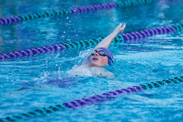 The Fernandina Beach swim team hosted the Nassau County Swim Jamboree on Aug. 28 at the Atlantic Recreation Center. The Pirates hosted the Yulee High School Hornets, West Nassau High School Warriors and the Hilliard Middle Senior School Red Flashes at the Thursday meet. Photo by Ashley Chandler/News-Leader