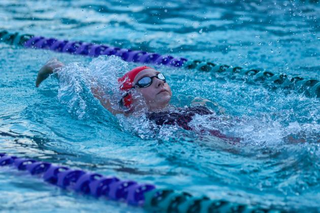 The Fernandina Beach swim team hosted the Nassau County Swim Jamboree on Aug. 28 at the Atlantic Recreation Center. The Pirates hosted the Yulee High School Hornets, West Nassau High School Warriors and the Hilliard Middle Senior School Red Flashes at the Thursday meet. Photo by Ashley Chandler/News-Leader