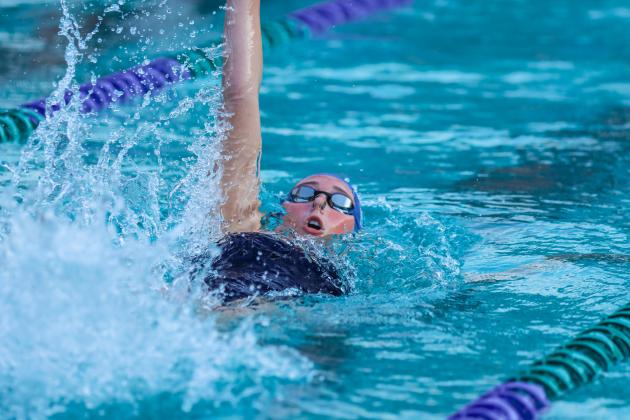 The Fernandina Beach swim team hosted the Nassau County Swim Jamboree on Aug. 28 at the Atlantic Recreation Center. The Pirates hosted the Yulee High School Hornets, West Nassau High School Warriors and the Hilliard Middle Senior School Red Flashes at the Thursday meet. Photo by Ashley Chandler/News-Leader