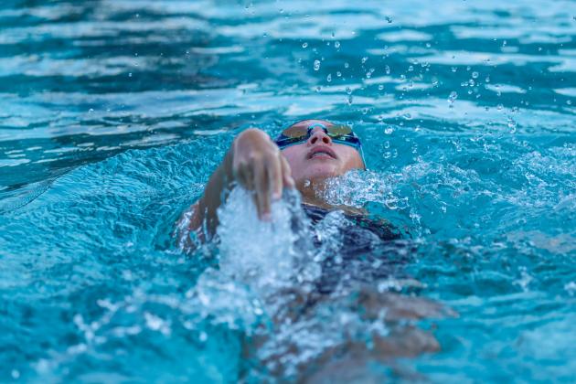 The Fernandina Beach swim team hosted the Nassau County Swim Jamboree on Aug. 28 at the Atlantic Recreation Center. The Pirates hosted the Yulee High School Hornets, West Nassau High School Warriors and the Hilliard Middle Senior School Red Flashes at the Thursday meet. Photo by Ashley Chandler/News-Leader