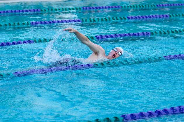 The Fernandina Beach swim team hosted the Nassau County Swim Jamboree on Aug. 28 at the Atlantic Recreation Center. The Pirates hosted the Yulee High School Hornets, West Nassau High School Warriors and the Hilliard Middle Senior School Red Flashes at the Thursday meet. Photo by Ashley Chandler/News-Leader
