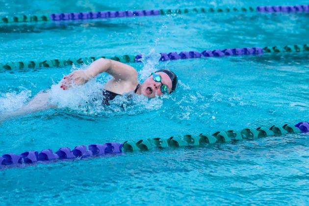 The Fernandina Beach swim team hosted the Nassau County Swim Jamboree on Aug. 28 at the Atlantic Recreation Center. The Pirates hosted the Yulee High School Hornets, West Nassau High School Warriors and the Hilliard Middle Senior School Red Flashes at the Thursday meet. Photo by Ashley Chandler/News-Leader