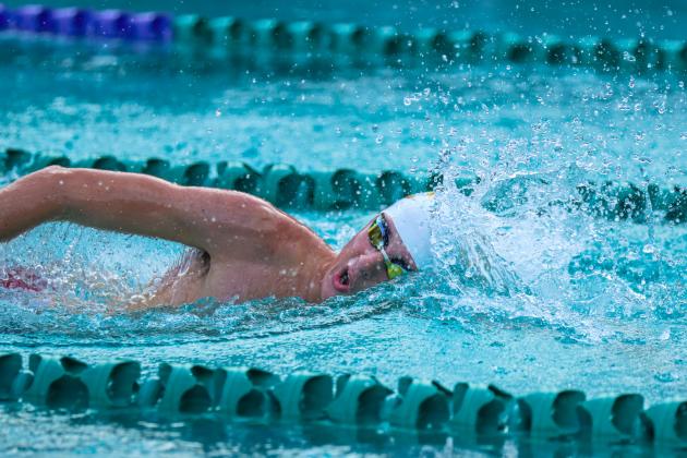 The Fernandina Beach swim team hosted the Nassau County Swim Jamboree on Aug. 28 at the Atlantic Recreation Center. The Pirates hosted the Yulee High School Hornets, West Nassau High School Warriors and the Hilliard Middle Senior School Red Flashes at the Thursday meet. Photo by Ashley Chandler/News-Leader