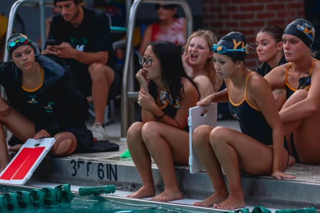 The Fernandina Beach swim team hosted the Nassau County Swim Jamboree on Aug. 28 at the Atlantic Recreation Center. The Pirates hosted the Yulee High School Hornets, West Nassau High School Warriors and the Hilliard Middle Senior School Red Flashes at the Thursday meet. Photo by Ashley Chandler/News-Leader