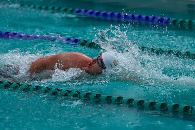 The Fernandina Beach swim team hosted the Nassau County Swim Jamboree on Aug. 28 at the Atlantic Recreation Center. The Pirates hosted the Yulee High School Hornets, West Nassau High School Warriors and the Hilliard Middle Senior School Red Flashes at the Thursday meet. Photo by Ashley Chandler/News-Leader