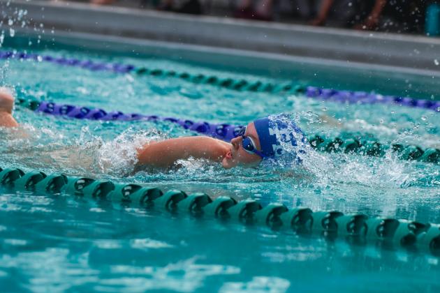 The Fernandina Beach swim team hosted the Nassau County Swim Jamboree on Aug. 28 at the Atlantic Recreation Center. The Pirates hosted the Yulee High School Hornets, West Nassau High School Warriors and the Hilliard Middle Senior School Red Flashes at the Thursday meet. Photo by Ashley Chandler/News-Leader