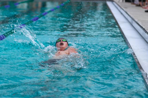 The Fernandina Beach swim team hosted the Nassau County Swim Jamboree on Aug. 28 at the Atlantic Recreation Center. The Pirates hosted the Yulee High School Hornets, West Nassau High School Warriors and the Hilliard Middle Senior School Red Flashes at the Thursday meet. Photo by Ashley Chandler/News-Leader