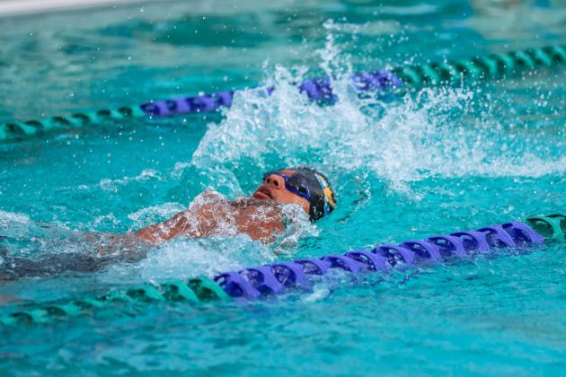 The Fernandina Beach swim team hosted the Nassau County Swim Jamboree on Aug. 28 at the Atlantic Recreation Center. The Pirates hosted the Yulee High School Hornets, West Nassau High School Warriors and the Hilliard Middle Senior School Red Flashes at the Thursday meet. Photo by Ashley Chandler/News-Leader