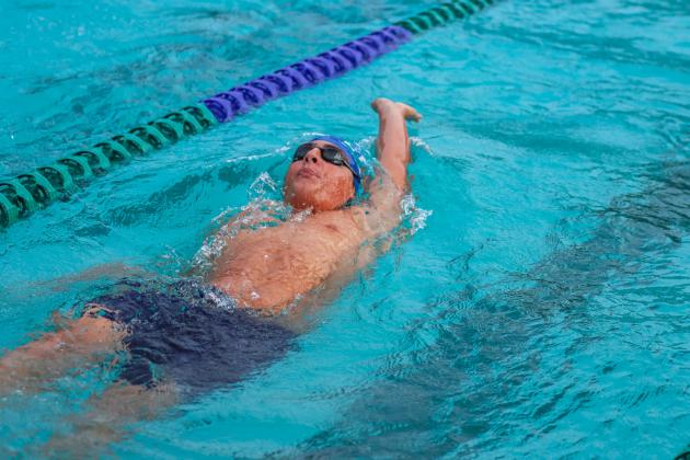 The Fernandina Beach swim team hosted the Nassau County Swim Jamboree on Aug. 28 at the Atlantic Recreation Center. The Pirates hosted the Yulee High School Hornets, West Nassau High School Warriors and the Hilliard Middle Senior School Red Flashes at the Thursday meet. Photo by Ashley Chandler/News-Leader