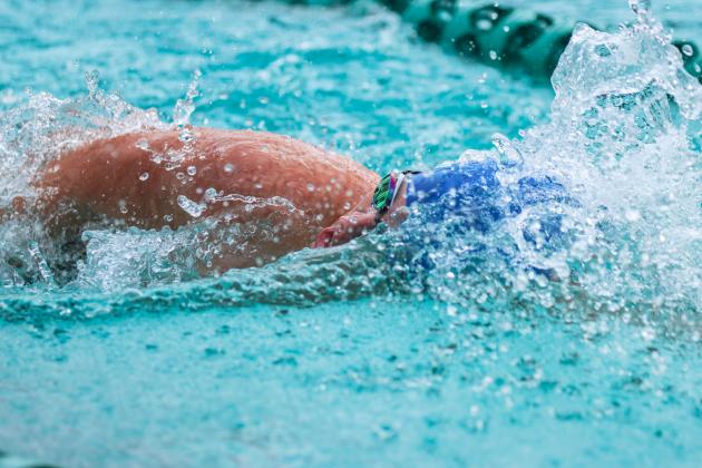 The Fernandina Beach swim team hosted the Nassau County Swim Jamboree on Aug. 28 at the Atlantic Recreation Center. The Pirates hosted the Yulee High School Hornets, West Nassau High School Warriors and the Hilliard Middle Senior School Red Flashes at the Thursday meet. Photo by Ashley Chandler/News-Leader